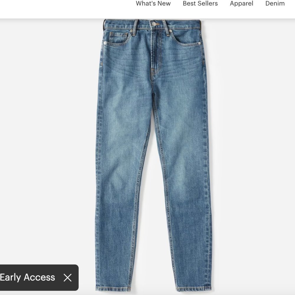 Everlane Women's Mid-Rise Skinny Jean - size 27
